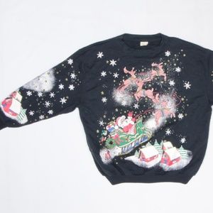 Vintage Christmas Xmas Santa Ugly Sweatshirt